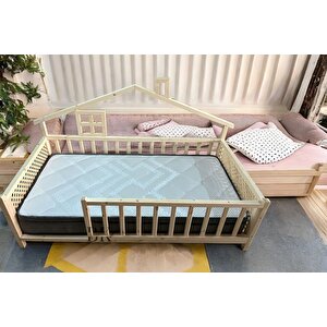 Delux Doğal Montessori Bebek Ve Çocuk Karyolası 90x190 cm