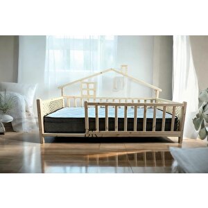 Baby Kinder delux Doğal Ahşap Montessori Bebek Ve Çocuk Karyolası