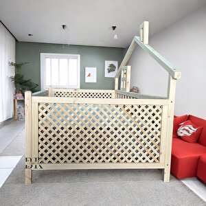 Baby Kinder delux Doğal Ahşap Montessori Bebek Ve Çocuk Karyolası