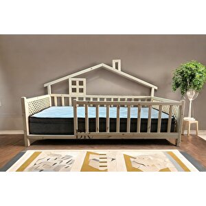 Delux Doğal Montessori Bebek Ve Çocuk Karyolası 90x200 cm