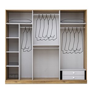 Ti̇san Mdf 6 Kapili Dolap