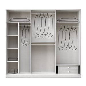 Anamur Mdf 6 Kapili Dolap