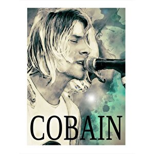 Kurt Cobain Nirvana Dekoratif Ahşap Tablo 25cmx 35cm 25x35 cm