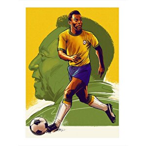 Pele Hediyelik Mdf Tablo 35cm X50cm 35x50 cm
