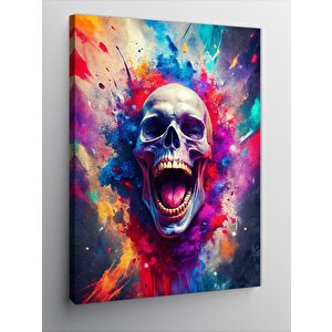 Kanvas Tablo Yağlı Boya Kuru Kafa 100x140 cm