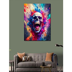 Kanvas Tablo Yağlı Boya Kuru Kafa 100x140 cm