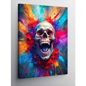 Kanvas Tablo Yağlı Boya Kuru Kafa 100x140 cm