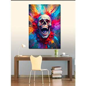 Kanvas Tablo Yağlı Boya Kuru Kafa 100x140 cm