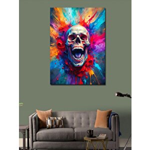 Kanvas Tablo Yağlı Boya Kuru Kafa 100x140 cm