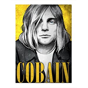 Kurt Cobain Nirvana Tasarım Ahşap Tablo 25cmx 35cm 25x35 cm