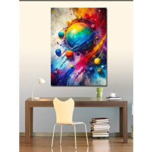 Kanvas Tablo Renkler Ve Gezegenler 70x100 cm