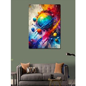 Kanvas Tablo Renkler Ve Gezegenler 70x100 cm