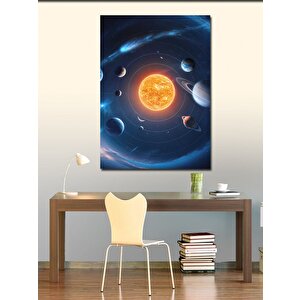 Kanvas Tablo Gezegenler 70x100 cm