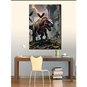 Kanvas Tablo Kızgın Dinozor 70x100 cm