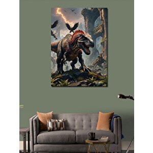 Kanvas Tablo Kızgın Dinozor 70x100 cm