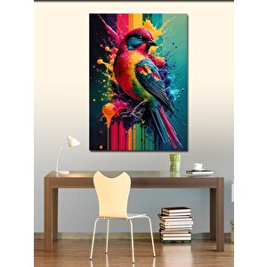 Kanvas Tablo Renkli Kuş 100x140 cm