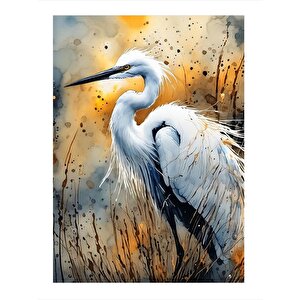 Leylek Hediyelik Ahşap Tablo 25cmx 35cm 25x35 cm