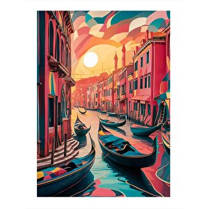 Venedik Hediyelik Ahşap Tablo 25cmx 35cm 25x35 cm