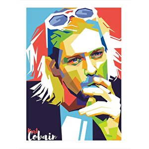 Kurt Cobain Tasarım Mdf Tablo 25cmx 35cm 25x35 cm