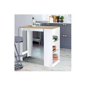 Yonca Mutfak Adası - Mutfak Masası-beyaz-120 Cm