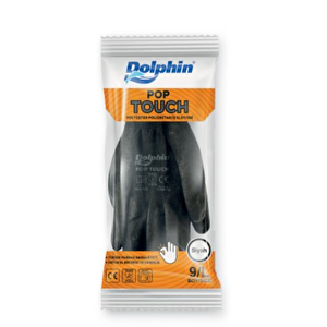 Polyester Poliüretan İş Eldiveni Siyah Pop Touch 9-l L