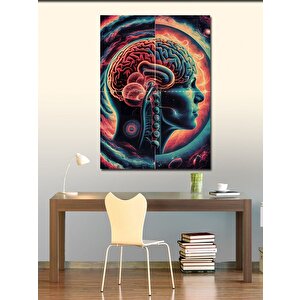 Kanvas Tablo İnsan Beyni Anatomisi 70x100 cm