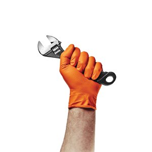 Powergrip Ekstra Kalın Turuncu Nitril Eldiven (50 Adet/kutu) Ts00003984 XL