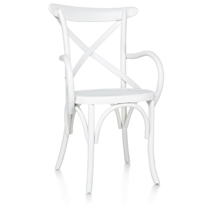 Thonet Sandalye Kayın Kollu( Beyaz Renk)