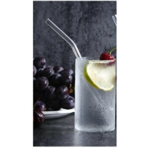 6 Lı Şeffaf Eğimli Cam Pipet Mit1003