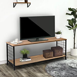 Televizyon Sehpası Metal Tv Ünitesi Raflı Sehpa 5306