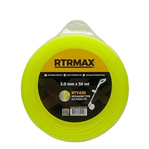Rtrmax Çim Biçme Misinası 6 Köşeli Tip 3mmx56mt Rty430