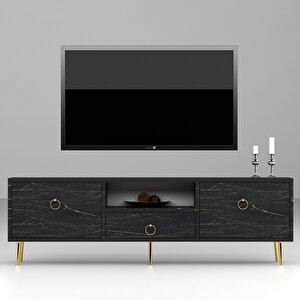 Drop Tv Ünitesi Royalmermer-Altın Royal Mermer
