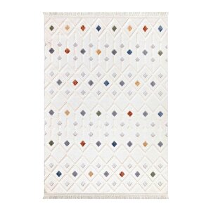 İndia 3018 Renkli İskandinav Serisi Salon Oturma Yatak Odası Halısı 160x230 cm