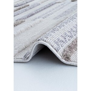 Cool Halı Palazzo 01 Krem Gri Bukle Salon Halısı Çocuk Odası Halısı Mutfak Antre Hol Halısı Yolluk