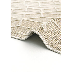 Cool Halı Elit 03 Bej Salon Halısı Bukle İskandinav Halı Yolluk Etnik Mutfak Halısı Koridor Halısı