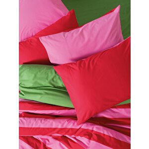 Popping Colors Çift Kişilik Lastikli Çarşaflı Nevresim Takımı Cherie Yeşil