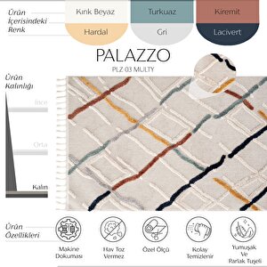 Palazzo 03 Multy Bukle Salon Halısı Mutfak Halısı Çocuk Odası Halısı Koridor Kesme Yolluk 100x450 cm