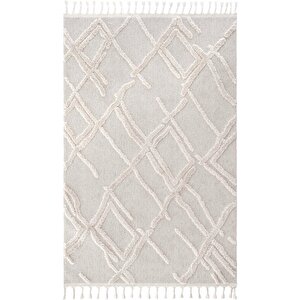 Palazzo 03 Krem Bukle Salon Halısı Mutfak Halısı Çocuk Odası Halısı Kesme Koridor Yolluk 160x200 cm