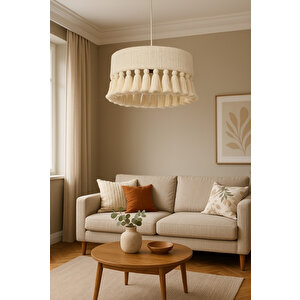 Elegante Bianca Beyaz Bohem Avize