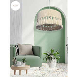 Elegante Bianca Beyaz Bohem Avize