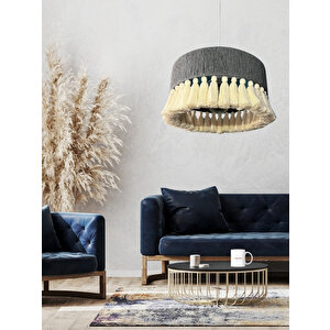 Elegante Antrasit Bohem Avize