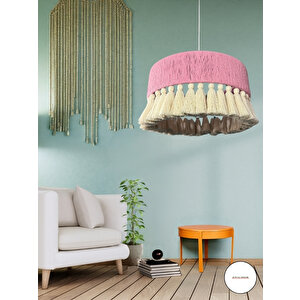 Elegante Rosa Pembe Bohem Avize