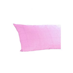 Ranforce Yan Yatış Yastık Kılıfı Toz Pembe-40 X 120