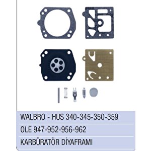 Husqvarna 340 / 345 / 350 / 359 Karbüratör Di̇yafram - Walbro