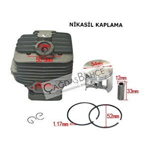 Sti̇hl Ms660 / Ms066 Testere Ni̇kasi̇l Si̇li̇ndi̇r Pi̇ston Seti̇ 54 Mm