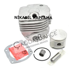 Husqvarna 365 Testere Ni̇kasi̇l Si̇li̇ndi̇r Pi̇ston Set Kare Boğaz 48mm