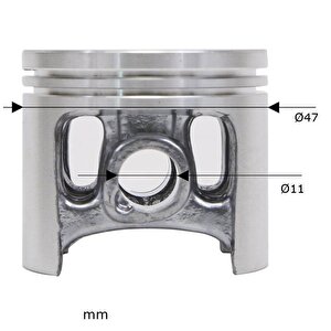 Sti̇hl Ms341 / Ms 361 Motorlu Testere Pi̇ston Segman Seti̇ 47 Mm