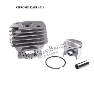Husqvarna 268 Testere Chrome Si̇li̇ndi̇r Pi̇ston Seti̇ 50 Mm