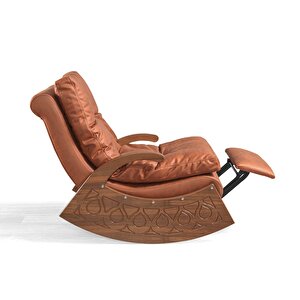 Mode Woodland Dinlenme Koltuğu Tarçın Nubuk Kumaş Tarçın