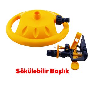 Su Tabancası Fıskiyesi Otomatik Dönerli Tablalı Hareketli Bahçe Çim Sulama Aparatı Plastik Dy6012